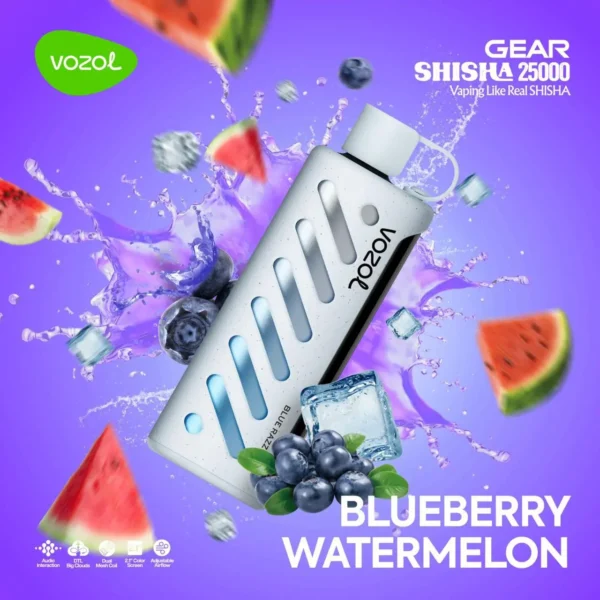 Vozol Gear Shisha 25000 Blueberry Watermelon - Vozol Gear Shisha 25000, Puff Bar - 1.195,00 ₺