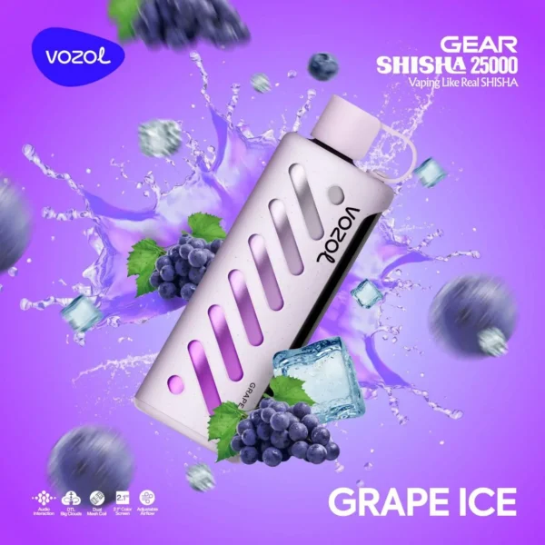 Vozol Gear Shisha 25000 Grape Ice - Vozol Gear Shisha 25000, Puff Bar - 1.195,00 ₺