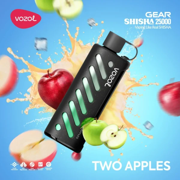 Vozol Gear 25000 Disposable Two Apples - Vozol Gear Shisha 25000, Puff Bar - 1.195,00 ₺