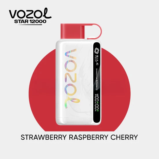 Vozol 12000 Strawberry Raspberry Cherry - Vozol Star 12000, Puff Bar - 900,00 ₺
